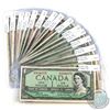 Image 1 : Group Lot of 15x 1954 Bank of Canada Modified Portrait Notes. You will receive 1x $1 BC-37b-i, 6x $1