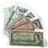 Image 1 : Lot of 5x Bank of Canada Replacement Notes. You will receive 1954 $1 BC-37bA-i prefix *B/M, 1954 $2 