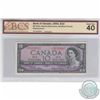 Image 1 : Replacement BC-40bA 1954 Bank of Canada $10, Beattie-Rasminsky Replacement, *BV 0329547, BCS EF-40