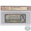 Image 1 : Replacement BC-41bA 1954 Bank of Canada $20, Beattie-Rasminsky Replacement, *AE 0104792, BCS CUNC-63