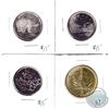 Image 1 : Lot of 4x RCM Tokens with Different Designs. 4pcs