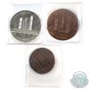 Image 1 : Lot of 3x Toronto City Hall Medallions with Different Designs. 3pcs
