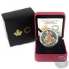 Image 1 : 2014 Canada $20 Stained Glass: Craigdarroch Castle Fine Silver Coin (Capsule has small crack). (TAX 