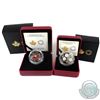 2016 Canada $20 The Colourful Wings of a Butterfly & 2017 $20 Pearl Flowers Fine Silver Coins. 2pcs 