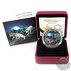 Image 1 : 2018 Canada $20 Geometric Fauna - Grey Wolves Fine Silver Coin. (TAX Exempt)