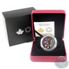 Image 1 : 2018 Canada $20 Queen Elizabeth II's Maple Leaves Brooch Fine Silver Coin. (TAX Exempt)