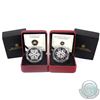 Image 1 : 2008 Canada $20 Sapphire Crystal Snowflake & 2012 $20 Holiday Swarovski Crystal Snowflake Fine Silve
