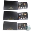Image 1 : 2005 Puffin, 2006 Snowy Owl & 2007 Swan Canada 7-coin Specimen Sets (2006 red case has a small surfa