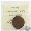 Image 2 : 1861 New Brunswick 1-cent ICCS Certified MS-60 Brown
