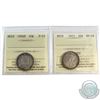 Image 1 : 1904H NFLD 20-cent F-15 & 1912 NFLD 20-cent EF-40. Both coins have been ICCS Certified. 2pcs.
