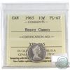Image 1 : 1965 Canada 10-cent ICCS Certified PL-67 Heavy Cameo.