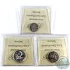 Image 2 : 1955 Canada 10-cent Cameo, 1955 Canada 25-cent, 1956 Canada 5-cent ICCS Certified PL-66. 3pcs.