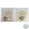 Image 2 : 1900 Canada 10-cent VF-30 & 1915 Canada 10-cent VF-20. Both coins have been certified by ICCS. 2pcs.
