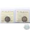 Image 1 : 1913 Canada 25-cent ICCS Certified VF-30 & 1916 25-cent ICCS EF-40. 2pcs