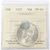 Image 1 : 1937 Canada 50-cent  ICCS Certified MS-65