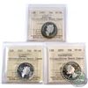 Image 1 : 1995 Puffins, 2001 Quebec, 2003 Coronation Canada 50-cent ICCS Certified PF-68 Silver; Ultra Heavy C