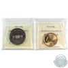 Image 2 : 2010 Canada Saskatchewan Roughriders $1 MS-66 & 1973 Canada Nickel $1 PL-67. Both coins have been ce