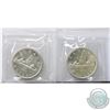Image 2 : 1954 Canada Silver $1 ICCS Certified MS-63 & MS-64. 2pcs