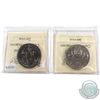 Image 2 : 1984 Voyageur & J. Cartier Canada Nickel $1 ICCS Certified MS-65. 2pcs.
