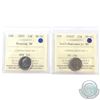Image 1 : 2000 Missing DH & 2004P NBU Golf 10-cent both ICCS Certified MS-67. 2pcs