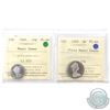 1965 Canada 10-cent Heavy Cameo & 1969 Canada 5-cent Ultra Heavy Cameo both ICCS Certified PL-66. 2p