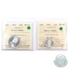 1965 10-cent & 1965 25-cent ICCS Certified MS-65. 2pcs