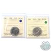 1976 & 1979 Canada 25-cent ICCS Certified MS-66. 2pcs