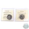 Image 2 : 1999 July & 1999 December 25-cent ICCS Certified MS-66. 2pcs