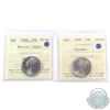 Image 1 : 2000 Harmony & 2000 natural Legacy 25-cent ICCS Certified MS-66. 2pcs