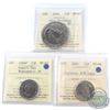 Image 1 : 2006 Caribou RCM Logo MS-66, 2006 80th MS-67 NBU & 2006P Canada Day MS-67 25-cents all ICCS Certifie