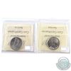 Image 2 : 2007 Caribou & 2007 Hockey Canada 25-cent ICCS Certified MS-67. 2pcs
