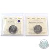 Image 1 : 2007 Biathlon & 2007 wheelchair Curling 25-cent ICCS Certified MS-67. 2pcs