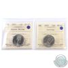 Image 1 : 2007 Curling & 2007 Alpine Skiing 25-cent ICCS Certified MS-67. 2pcs