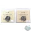 Image 2 : 2008 Figure Skating & 2009 Caribou 25-cent ICCS Certified MS-67. 2pcs