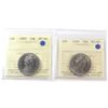 Image 1 : 1987 & 1990 Canada 50-cent ICCS Certified MS-66. 2pcs