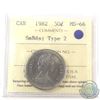 Image 1 : 1982 SmBds Type 2 50-cent ICCS Certified MS-66