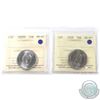 Image 1 : 2005P & 2008 Canada 50-cent ICCS Certified MS-67. 2pcs