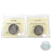 Image 2 : 2009 & 2012 Canada 50-cent ICCS Certified MS-67. 2pcs