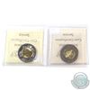Image 2 : 1999 Nunavut & 2000 Knowledge Two Dollar  ICCS Certified MS-66. 2pcs