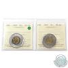 Image 1 : 2005 &  2007 Canada Two Dollar ICCS Certified MS-66. 2pcs