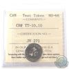 Image 1 : Test Token, TT10.10 (revised TT-10.13) ICCS Certified MS-66