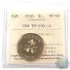 Image 1 : Test Token, TT-100.14 (Revised TT-100.19) ICCS Certified MS-66