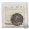 Image 1 : 1932 Canada 50-cent ICCS Certified VG-8.