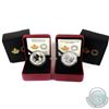 Image 1 : 2014 & 2016 Canada $10 Canadian Maple Leaves Fine Silver coins. Coins comes with all the original mi