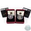 Image 1 : 2011 Canada $20 Christmas Tree Fine Silver Coin (outer packaging is scuffed) & 2012 Canada $15 Maple