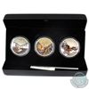 Image 1 : 2019 Canada $30 Majestic Birds in Motion 3-Coin Fine Silver Subscription (Includes 2 COAs). (TAX Exe