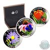 Image 1 : 2018 Canada $50 Murano's Best Fine Silver 3-coin Set. You will receive the Ladybug, Bumblebee & East