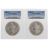 Image 1 : Lot of (2) 1885-O $1 Morgan Silver Dollar Coins PCGS MS63