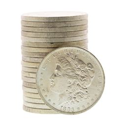 Roll of (20) Brilliant Uncirculated 1883-O $1 Morgan Silver Dollar Coins