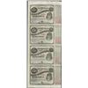 Image 1 : Uncut Sheet of (4) State of Louisiana Baby Bond Obsolete Notes